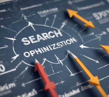 Bilgisayar ekranında SEO analiz araçları ile arama motoru optimizasyonu sürecini gösteren grafikler ve istatistikler 