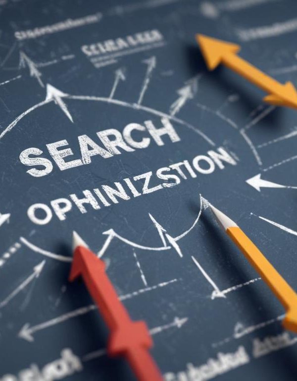 Bilgisayar ekranında SEO analiz araçları ile arama motoru optimizasyonu sürecini gösteren grafikler ve istatistikler.