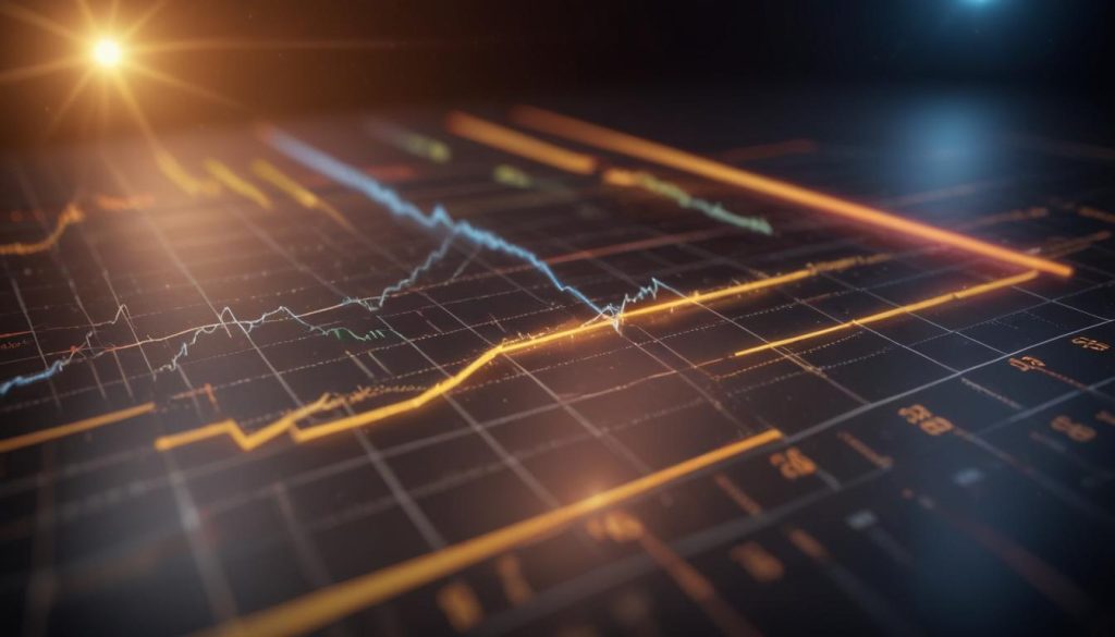 CTR (Tıklama Oranı) ve dönüşüm oranı gibi performans metriklerinin zaman içinde değişimini gösteren bir grafik.