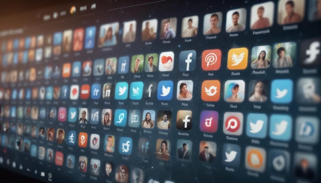 Farklı sosyal medya platformları ve kullanıcı demografiklerini gösteren bir grafik.