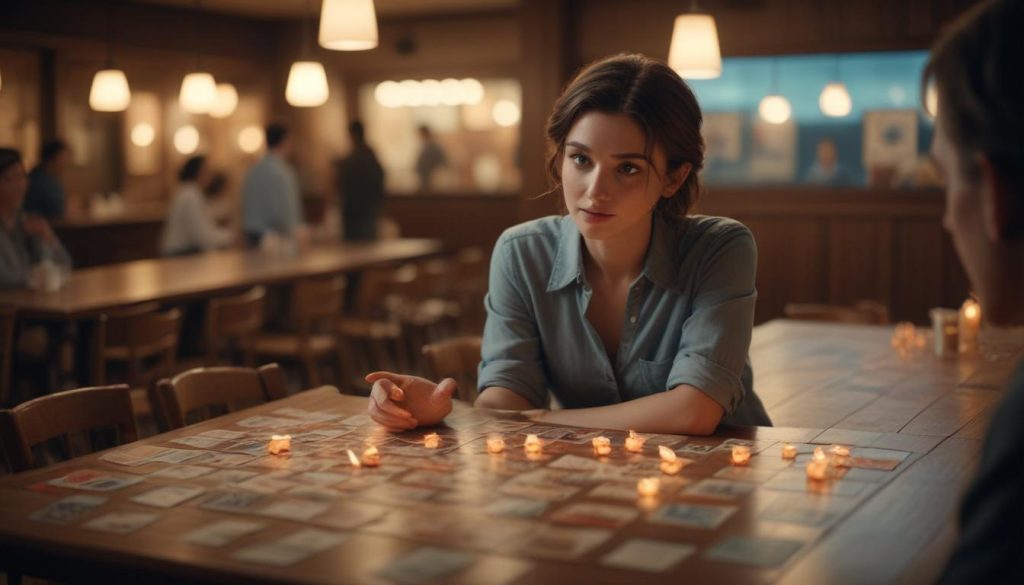 Illustratif tarzdaki bir çizim dizisi veya storyboard ile reklamcılıkta hikaye anlatımını gösteren bir görsel, dikkat çeken bir anlatıyı yansıtmaktadır.