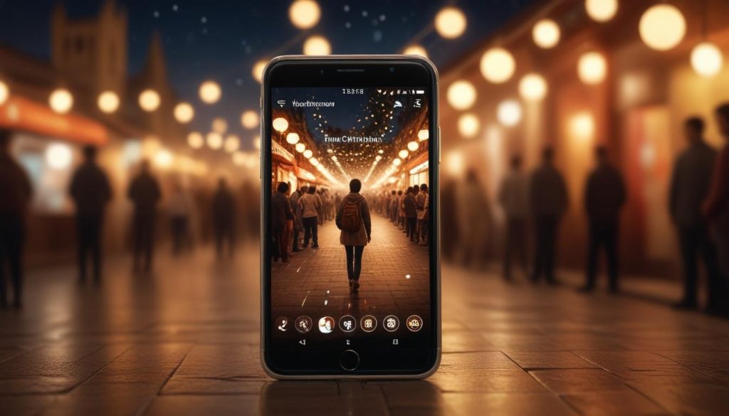 Kültürel nüanslara göre uyarlanmış bir web sitesini gösteren akıllı telefon, kolay gezinme özellikleriyle birlikte.